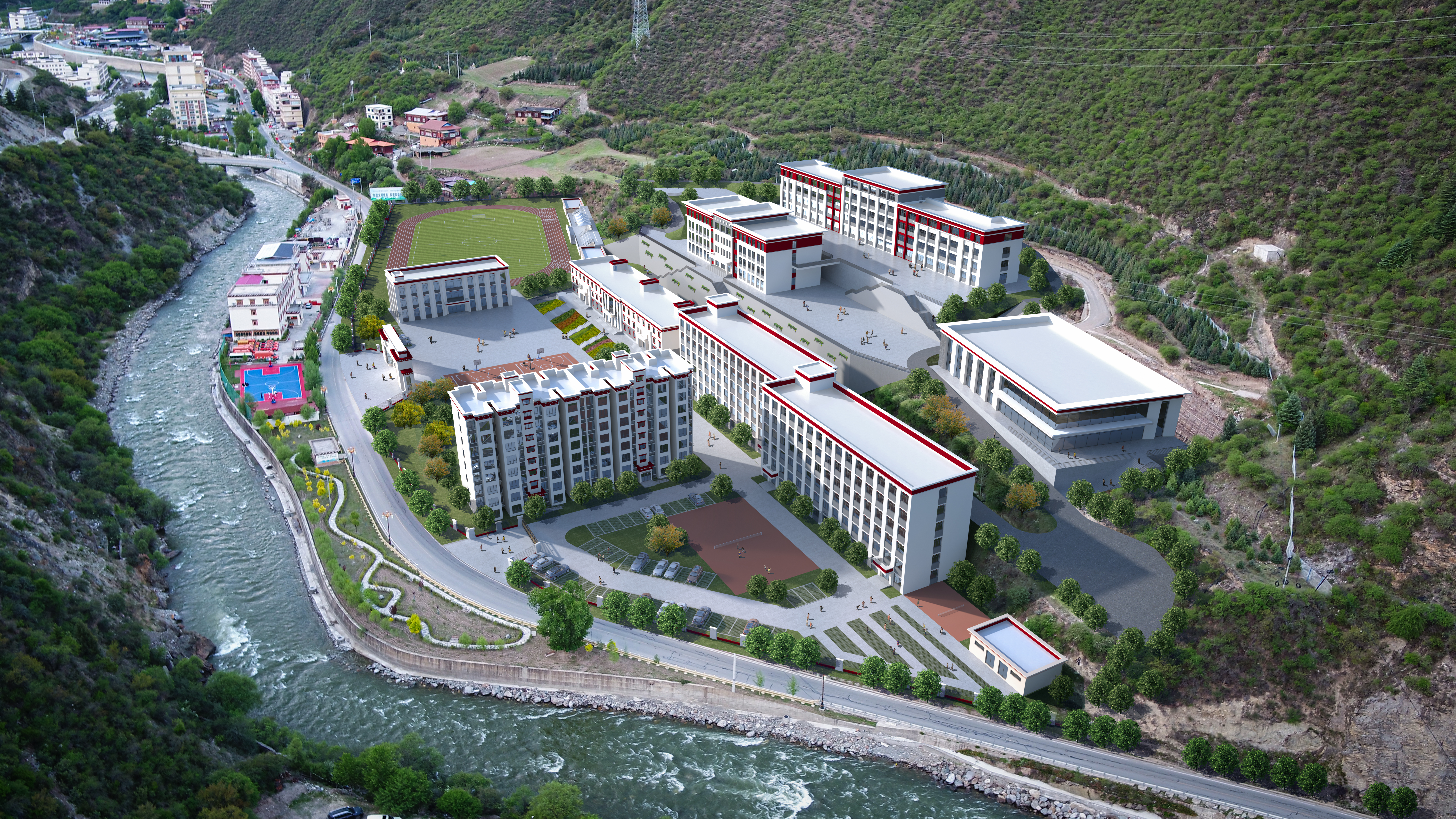 捐資1900萬支持白玉縣第二中學修建。